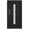 vidaXL Front Door Aluminium and PVC Anthracite 100x200 cm