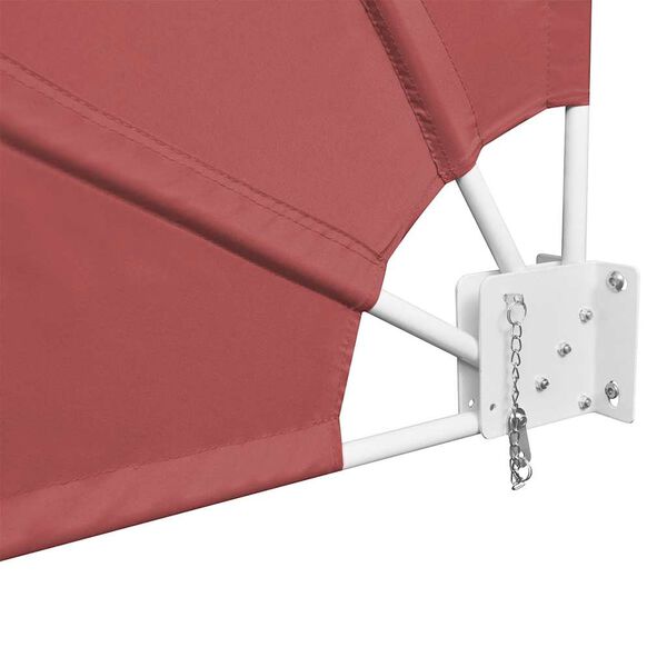 vidaXL Collapsible Balcony Side Awning Terracotta 160x240 cm