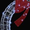 vidaXL Wreath with 60 LEDs Cold white 76 x 8.5 x 76 cm Acrylic