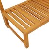 vidaXL Sun Lounger Reclining Brown 200 x 57 x 75cm Solid Acacia wood