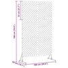 vidaXL Privacy Screen White 100 x 50 x 180 cm Steel