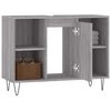 vidaXL Bathroom Cabinet Grey Sonoma 80x33x60 cm Engineered Wood