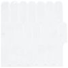 vidaXL Feather Tile 10 pcs White 30 x 30 cm Polyurethane and PET
