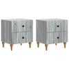 vidaXL Bedside Cabinet 2 pcs Grey Sonoma 43 x 34.5 x 48 cm
