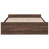 vidaXL Bed Frame with Drawers without Mattress Brown Oak 150x200 cm King Size