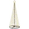 vidaXL LED Spiral Christmas Tree with Base EKENAS 180 cm 220 LEDs