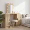 vidaXL Dressing Table Brown 102 x 33 x 135 cm Engineered Wood