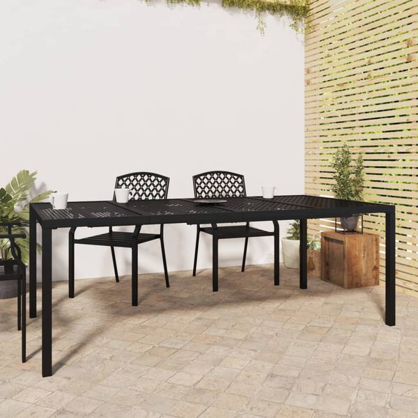 vidaXL Garden Table Anthracite 200x100x72 cm Steel