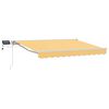 vidaXL Manual Awning Frame with LEDs Sand 4.5 x 3.5 m