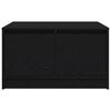 vidaXL Coffee Table with Drawers Black Oak 70.5x70x40 cm