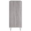 vidaXL Record Cabinet Grey Sonoma 84.5x38x89 cm Engineered Wood