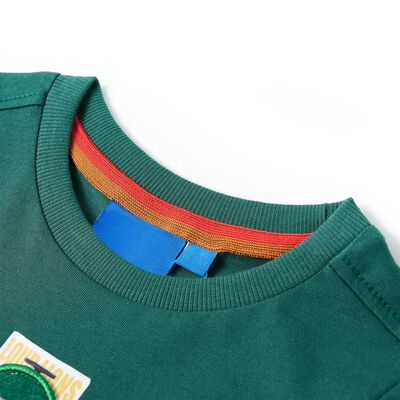 Kids' T-shirt with Long Sleeves Green 92