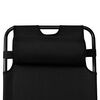 vidaXL Garden Chair Black Fabric