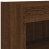 vidaXL 6 Piece TV Wall Units with LED Brown Oak Engineered Wood