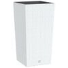 vidaXL Planter with Removable Inner White 21 / 49 L PP Rattan