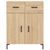 vidaXL Sideboard Sonoma Oak 69.5x34x90 cm Engineered Wood