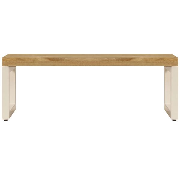 vidaXL Coffee Table 100x50x35 cm Solid Mango Wood and Steel