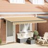 vidaXL Retractable Awning Manual Yellow 400 x 200 cm Fabric