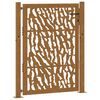vidaXL Garden Gate 100x125 cm Weathering Steel Trace Design