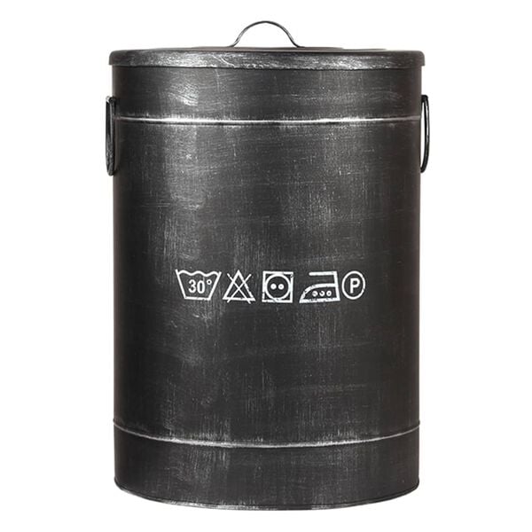 LABEL51 Laundry Box 40x40x58 cm L Antique Black