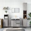 vidaXL Bathroom Cabinet Grey Sonoma 30x30x190 cm Engineered Wood