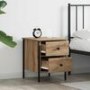 vidaXL Bedside Cabinet with Drawer Artisan oak 40 x 42 x 50 cm