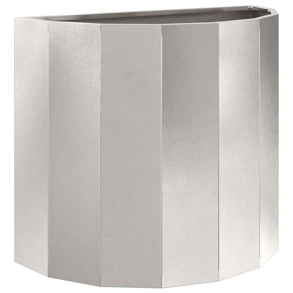 vidaXL Planter Silver 60 x 30 x 50 cm Stainless Steel