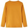 Kids' T-shirt with Long Sleeves Dark Ochre 116