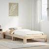 vidaXL Bed Frame without Mattress 100x200 cm Solid Wood Pine
