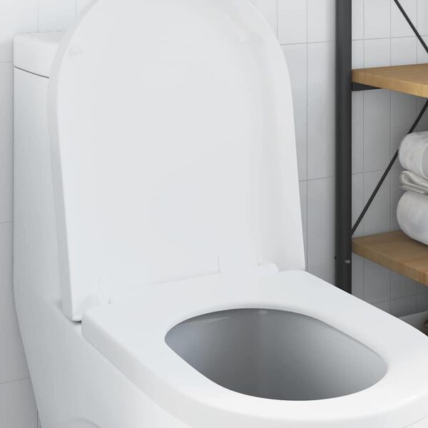 vidaXL Toilet Seat Adjustable White 48 x 36.5 x 4.5 cm Polypropylene