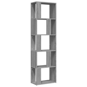 vidaXL Book Cabinet | Grey Sonoma | Engineered wood | Tall | Book Cabinet