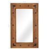 vidaXL Mirror Solid Acacia Wood 50x80 cm