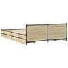 vidaXL Bed Frame with Drawers without Mattress Sonoma Oak 120x200 cm