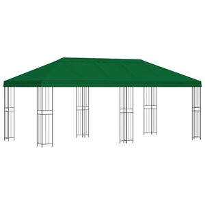 vidaXL Garden Gazebo 6 x 3 m Green Polyester and Steel 190 gsm