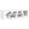 vidaXL TV Cabinet with LED Lights White 140x36.5x40 cm