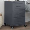 vidaXL Bedside Cabinet Anthracite 36x39x59 cm Steel