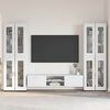 vidaXL TV Cabinet Set with Drawer with Shelf White Engineered Wood
