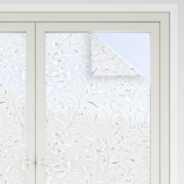 vidaXL Window Films 4 pcs Frosted Flower Pattern PVC