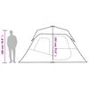 vidaXL Family Tent 6-Person Grey and Orange Quick Release Waterproof