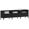 vidaXL TV Cabinet Black Oak 150 x 30 x 44.5 cm Engineered Wood