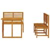 vidaXL Garden Bistro Set 3 pcs Brown Solid Acacia Wood