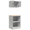 vidaXL Garage Cabinets 2 pcs Concrete Grey Engineered Wood