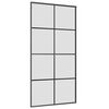 vidaXL Sliding Door with Hardware Set Black 102.5x205 cm ESG Glass