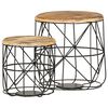 vidaXL Coffee Table | Set of 2 | Black, Brown