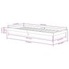 vidaXL Bed Frame without Mattress Black Solid Wood Small Single