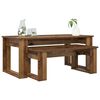 vidaXL Coffee Table Set 2 pcs Old Wood Engineered Wood