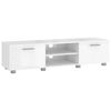 vidaXL TV Cabinet High Gloss White 140x40x35 cm Engineered Wood