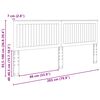vidaXL Headboard with Headboard Old Wood 200 cm Engineered wood