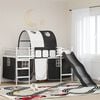 vidaXL Kids'Loft Bed Frame White and Black 99.5 x 200 cm Metal