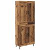 vidaXL Highboard 2 pcs Old Wood Engineered Wood